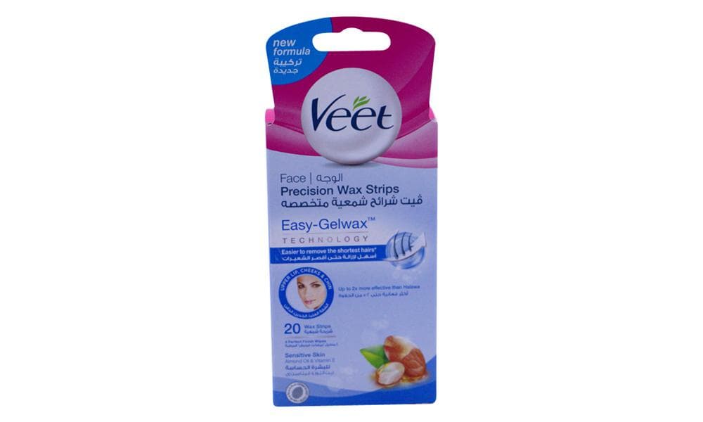 Veet Precision Wax Strips For Face (Sensitive Skin)