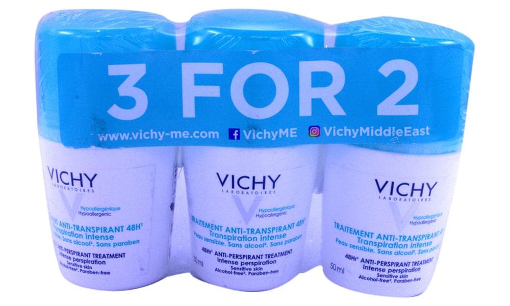 Vichy Roll On Deodorant Anti Transpirant 3 For 2