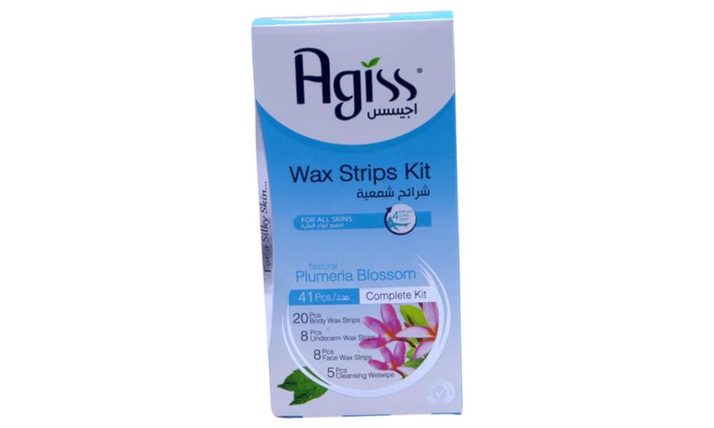 Agiss Wax Strips Kit (Natural Plumeria Blossom)