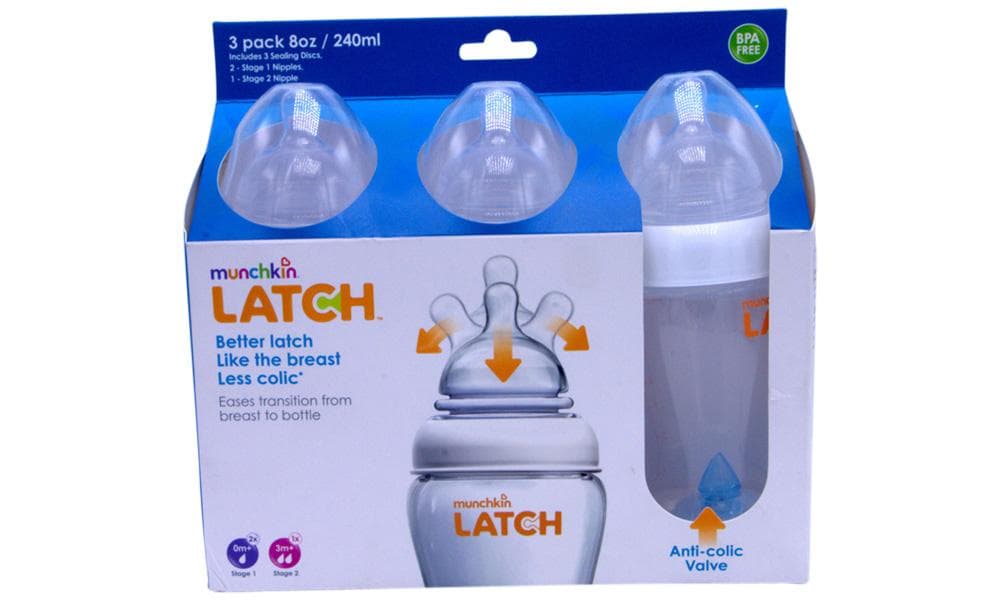 Munchkin Latch Anti-colic  Plastic Bottle With Different Stages